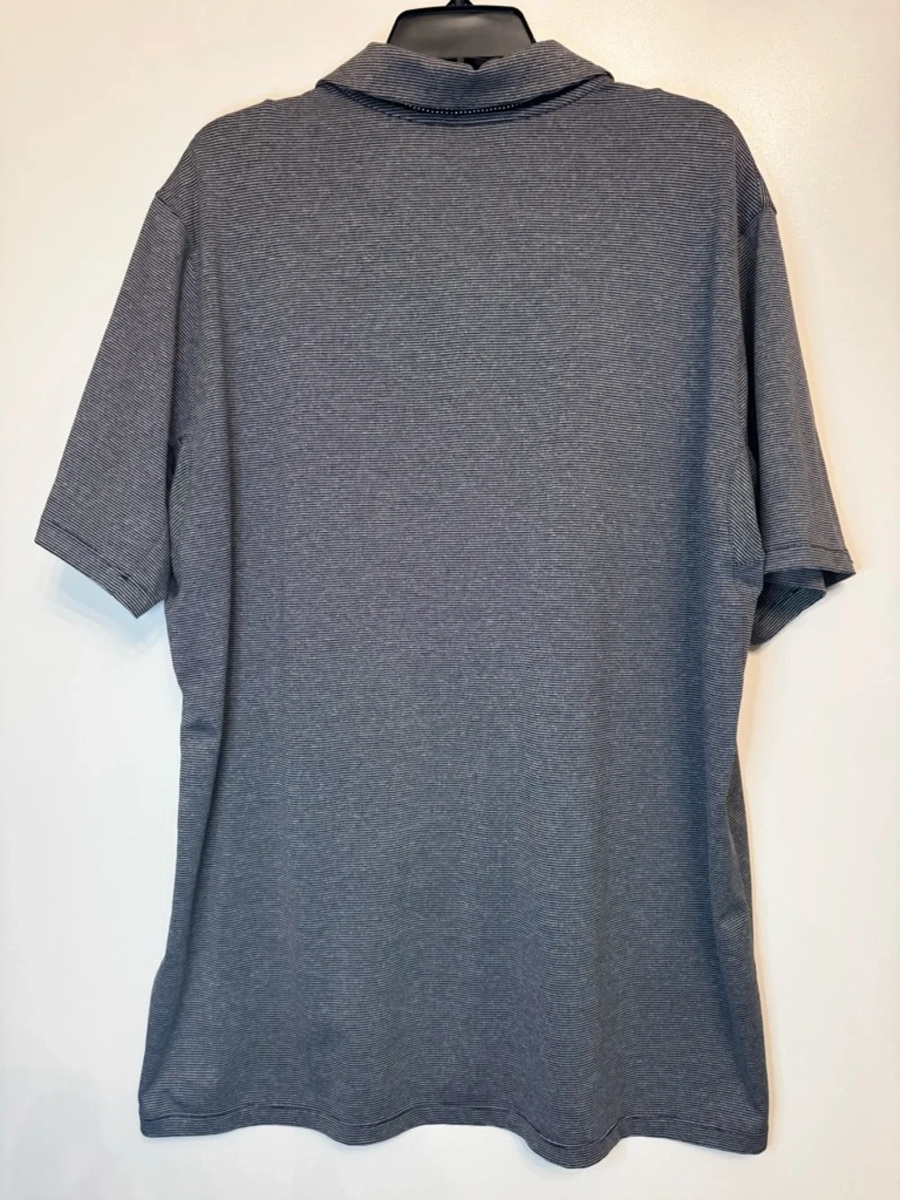 Nike Dri-FIT Gray/Black Striped Polo Shirt Men’s XL